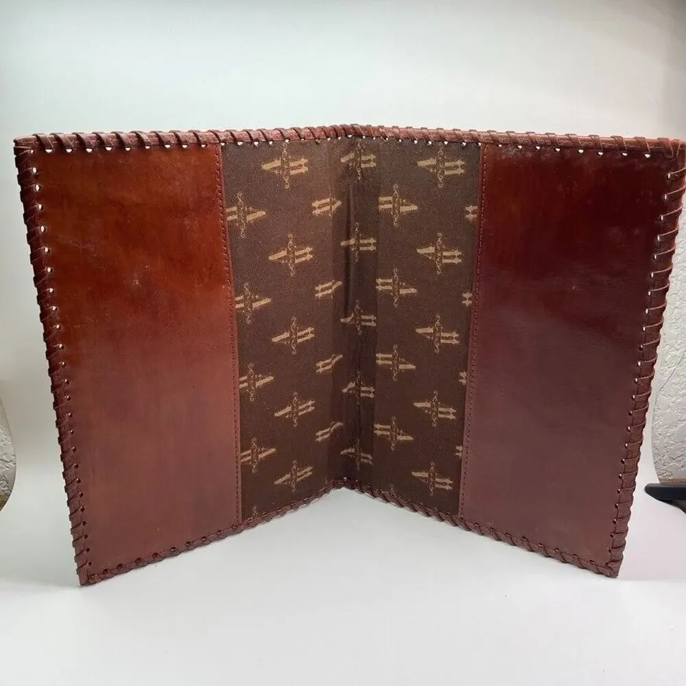 American West Red Leather‎ Portfolio Organizer 10.5